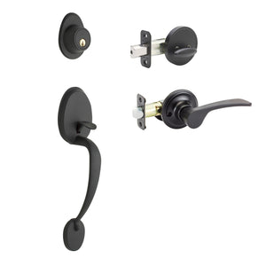 Colonial Active Handleset With Kash Left Hand Interior Trim by Copper Creek