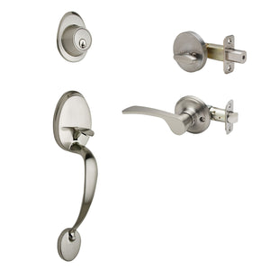 Colonial Active Handleset With Kash Right Hand Interior Trim by Copper Creek