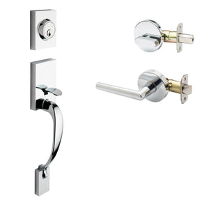 Fashion Active Handleset With Modern Interior Trim by Copper Creek