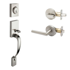 Fashion Active Handleset With Modern Interior Trim by Copper Creek