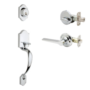 Heritage Active Handleset With Zane Interior Trim by Copper Creek