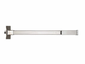 Commercial Grade-1 Rim 3 Hour Fire Rated Exit Device by Bulldog- Stainless Finish